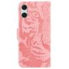 For Sony Xperia 10 VI Wallet Case Tiger Pattern PU Leather Folio Flip Phone Cover