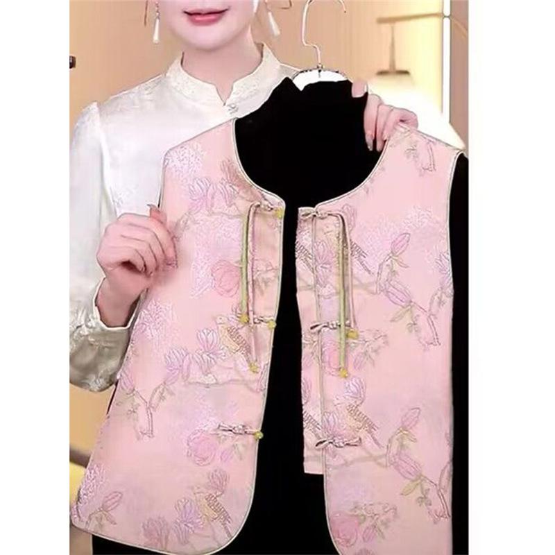 2025 New Jacquard Vest Women's Foreign Wear Fashion Vest Women's Vest