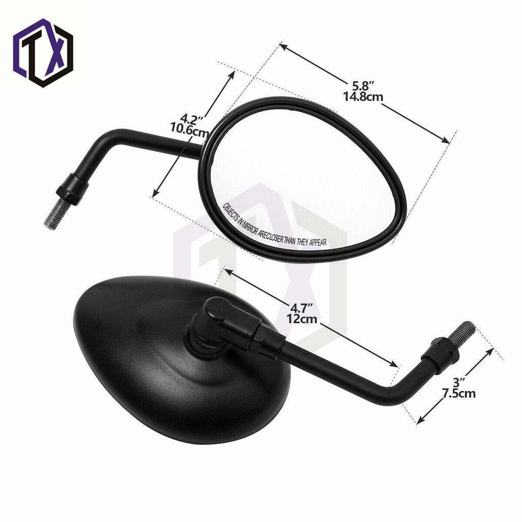 Compatible Rearview Mirror Reflector for Indian Chief Dark Horse, Scout Bobber, and Chieftain