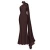 2025 Summer Trendy European & American Women's Halter Cape Slimming Dress