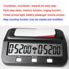 Board Game Clock Professional Stopwatch Board Clock Plastic Battery Powered Multifunctional Lightweight for Family Personal Use