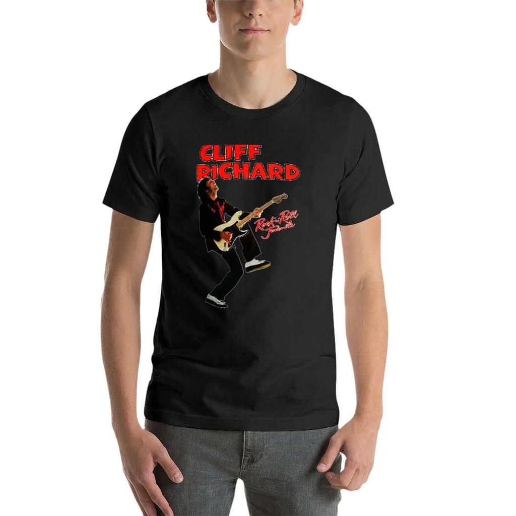 T-Shirt Cliff Richard magliette grafiche personalizzate t-shirt grafica oversize uomo