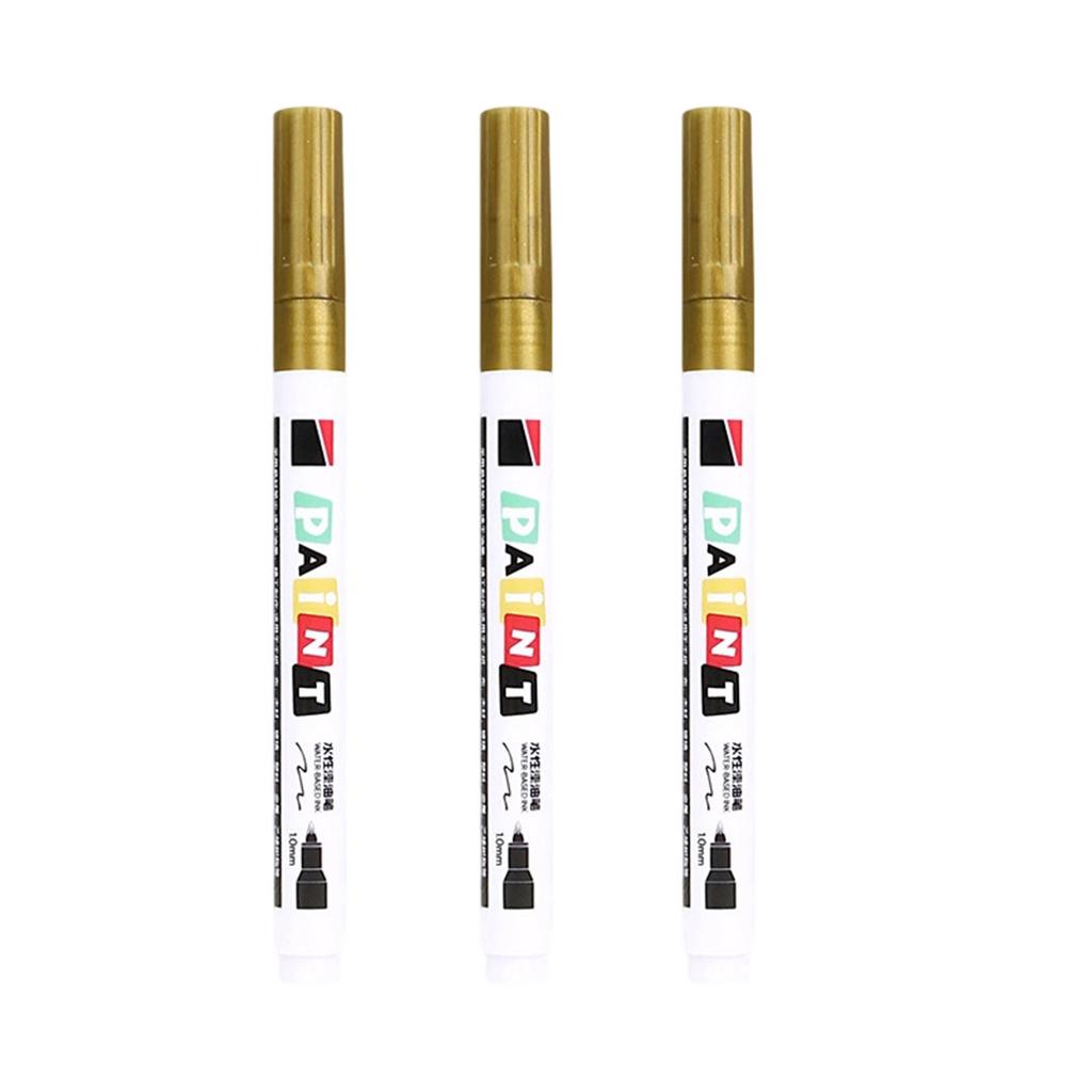 3Pcs Monument Paint Pen Sunproof Waterproof Stone Marker Pen For Writing Coloring On Tombstones Gravestone Restoration