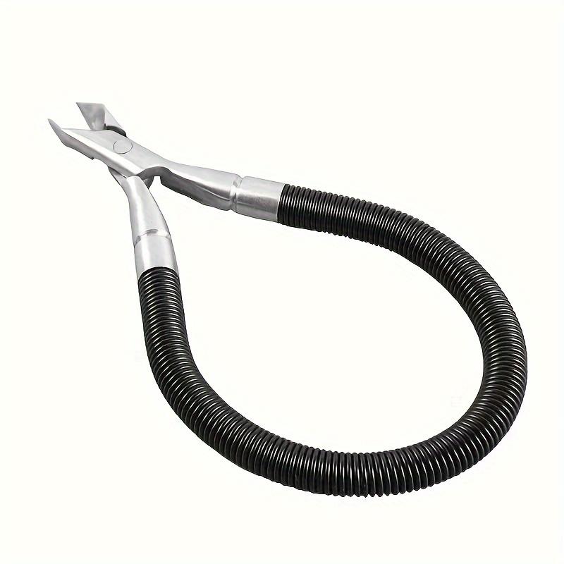 Stainless Steel Cuticle Nippers with Spring-Loaded Grip - Odorless Manicure Tool for Precise Dead Skin Removal, Sharp Trimming Edge