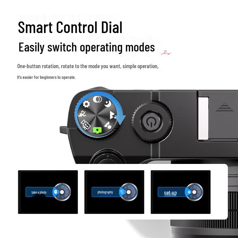 SONGDIAN DC218 64MP Front & Rear Dual Camera Digital Vlog Camera