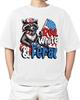 Raccoon 4th Of July Patriotic Cute Red White And Feral Adult S-4XL Unisex T-Shirt