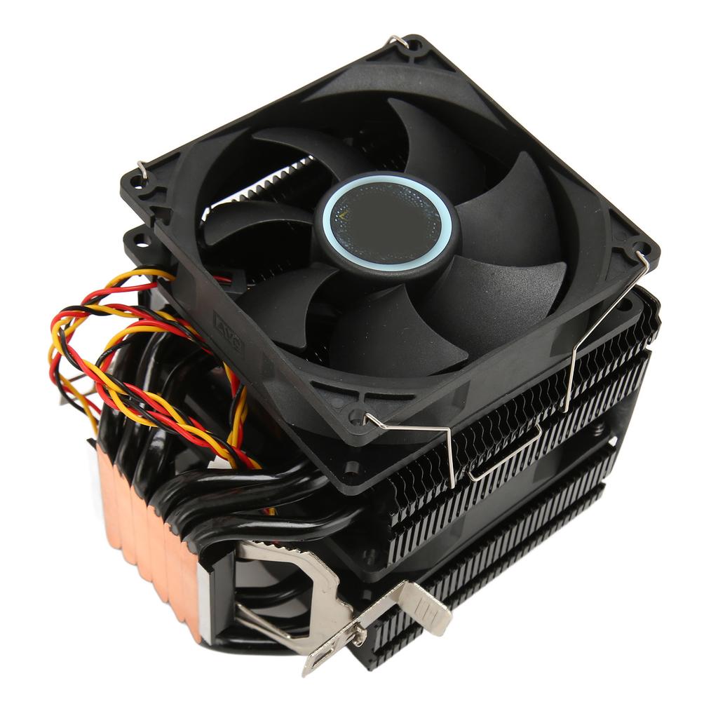 CPU-Lüfter, 6 Heatpipes, leiser 3-poliger PC-CPU-Kühler mit Halterung für Intel 775 1150 1151 1155