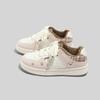 Thick-soled Fleece-lined White Sneakers for Women Niche Design Casual and Warm Double-cotton Style