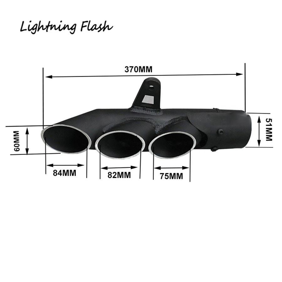 Motorcycle Exhaust System Dual Pipe Slip on Middle Pipe For Kawasaki Z1000 10-17