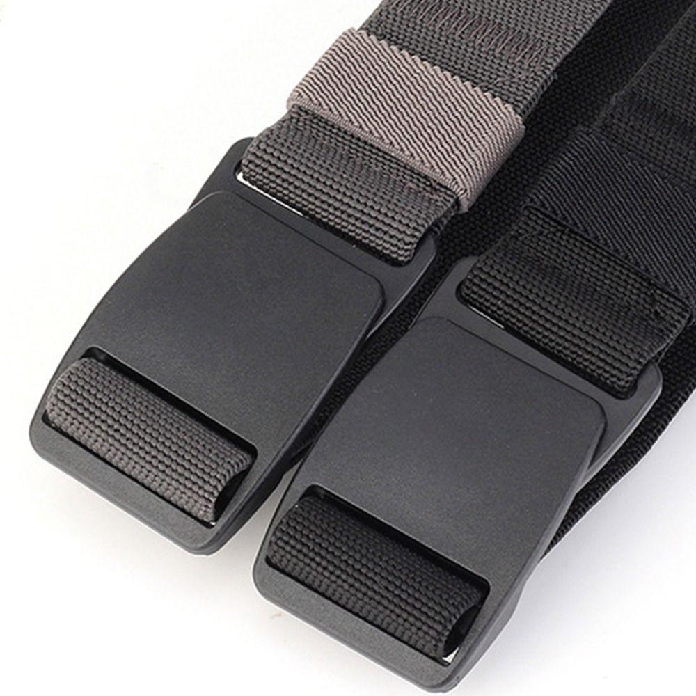 Quick Release Plastic Buckle Waistband Adjustable Weave Waist Band Fashion Canvas Strap