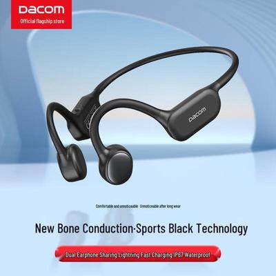 2024 New True Bone Conduction Bluetooth Sports Headphones, Fast Charging, Over-Ear Design for Running