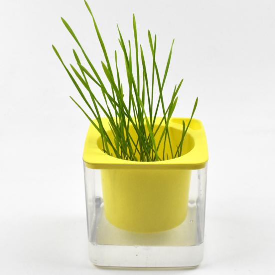 Samozavlažovací květináč Automatický zavlažovací květináč s absorpčním bavlněným provázkem Květináč pro uchovávání vody s drenážním otvorem pro pokojové a venkovní rostliny