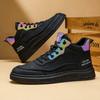 New Men's Classic Fashion High Top Thick Sole Skateboarding Shoes Comfortable Soft Sole Basketball  Sneakers