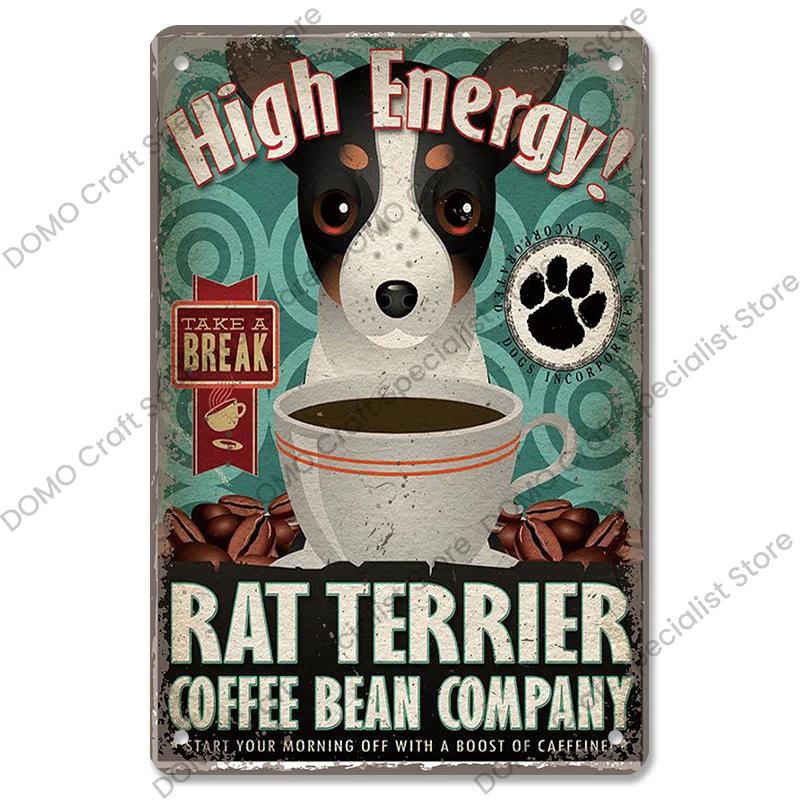 Pet Dog Dachshund Plaques Vintage Metal Plate Drink Coffee Wine Read Book Metal Tin Signs Wall Decor for Bar Pet Shop House