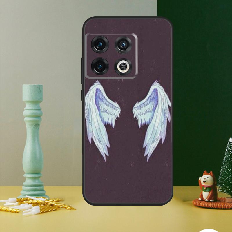 Angel Wings Heart Phone Case For OnePlus 13 12 11 9 10 Pro 13R 12R 8T 9RT 10T 10R Nord 4 CE 2 3 Lite N20 N30