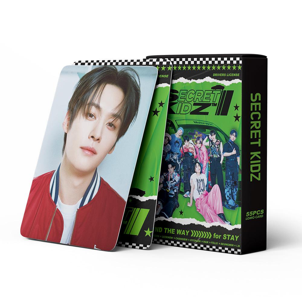 Straykids 55Pcs Lomo Cards Secret Kidz Series Lomo Cards Skzoo Kpop Korean Wave Poster Cards Diy Collection Cards