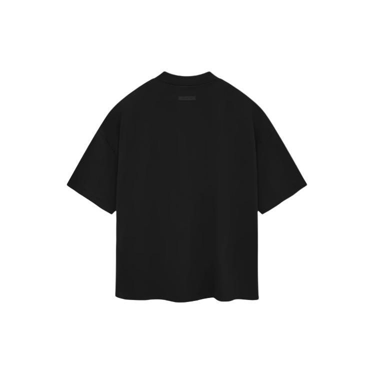 Fear of God Essentials Crewneck T-Shirt II Jet Black Men Tops 125SP244194F