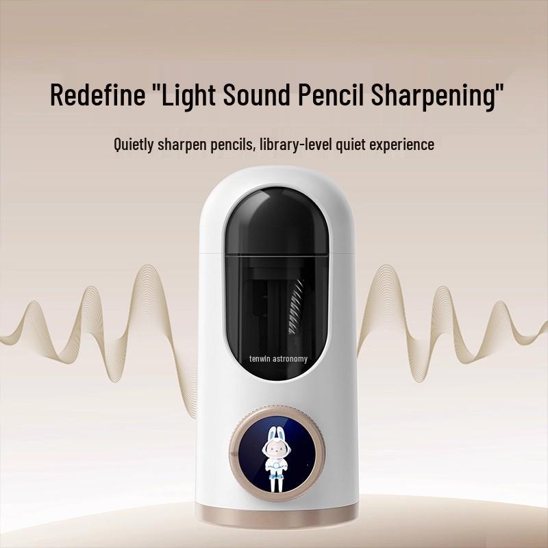Silent Intelligent AI Electric Pencil Sharpener for Students - Large Caliber & Fully Automatic
