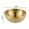 Creative Stainless Steel Ramen Bowl Korean Friut Salad Bowl Golden Soup Bowls Single Layer Home Tableware Kitchen Utensils
