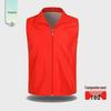 Custom Red Volunteer Vest with Logo for Events and Activities
