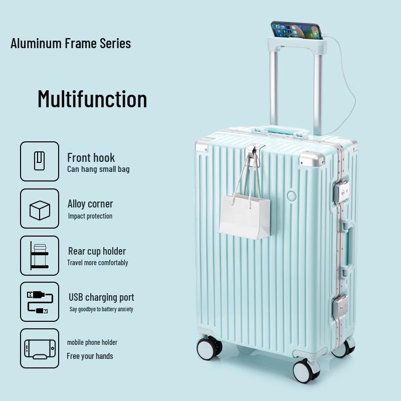 Zhili Aluminum Frame Spinner Luggage 20 inch