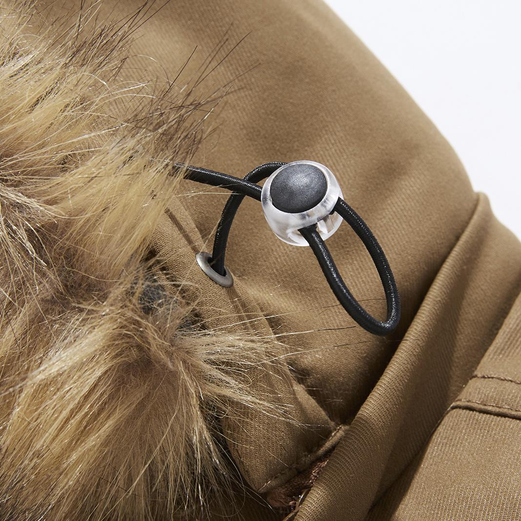 Зимнее водонепроницаемое теплое утолщенное пальто из искусственной овечьей шерсти — фото 16