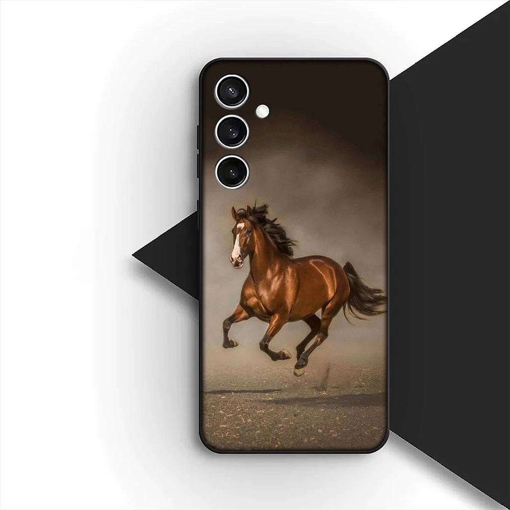 Protective Cover for Motorola Moto G86 G57 E14 E15 G14 G34 G67 G84 G24 A54 G15 Power E22 Casing Phone Case Riding Horse Sunset