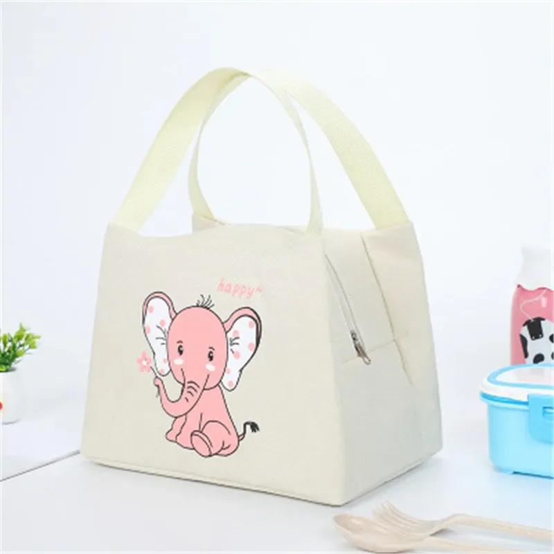 Portable Insulated Thermal Cooler Lunch Bag Box For Women Girls Kids Children Food Fresh Tote Cartoon Pouch