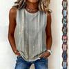 Damen Frühlings Oberteile Ärmellos Tierprint Tanktops Sommerhemden für Damen Lässig Leicht Damen Sommerhemden