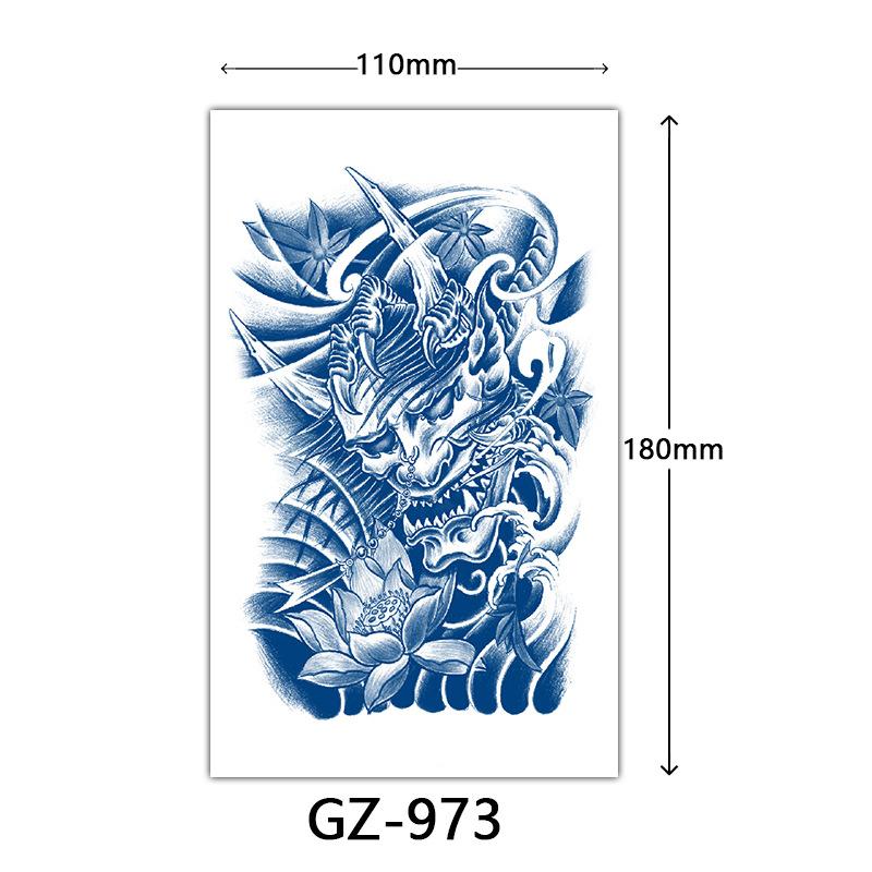 Juice Tattoo Stickers, Herbal Tattoo Stickers, Semi-Permanent English Letter Tattoo Stickers Tattoo