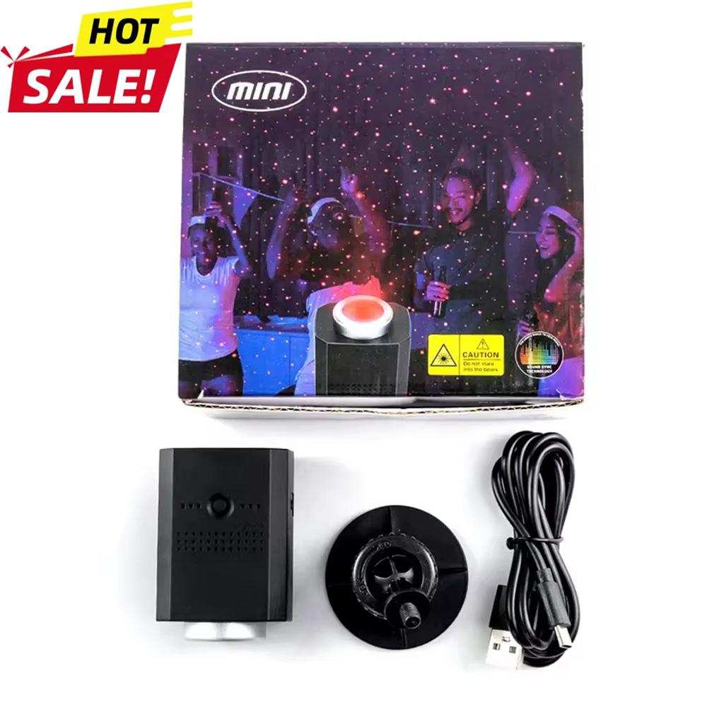 Rechargeable Starry Sky Projector With Battery Multiple Modes Car Starry Sky Projection Lamp Bedroom Atmosphere USB Night Light