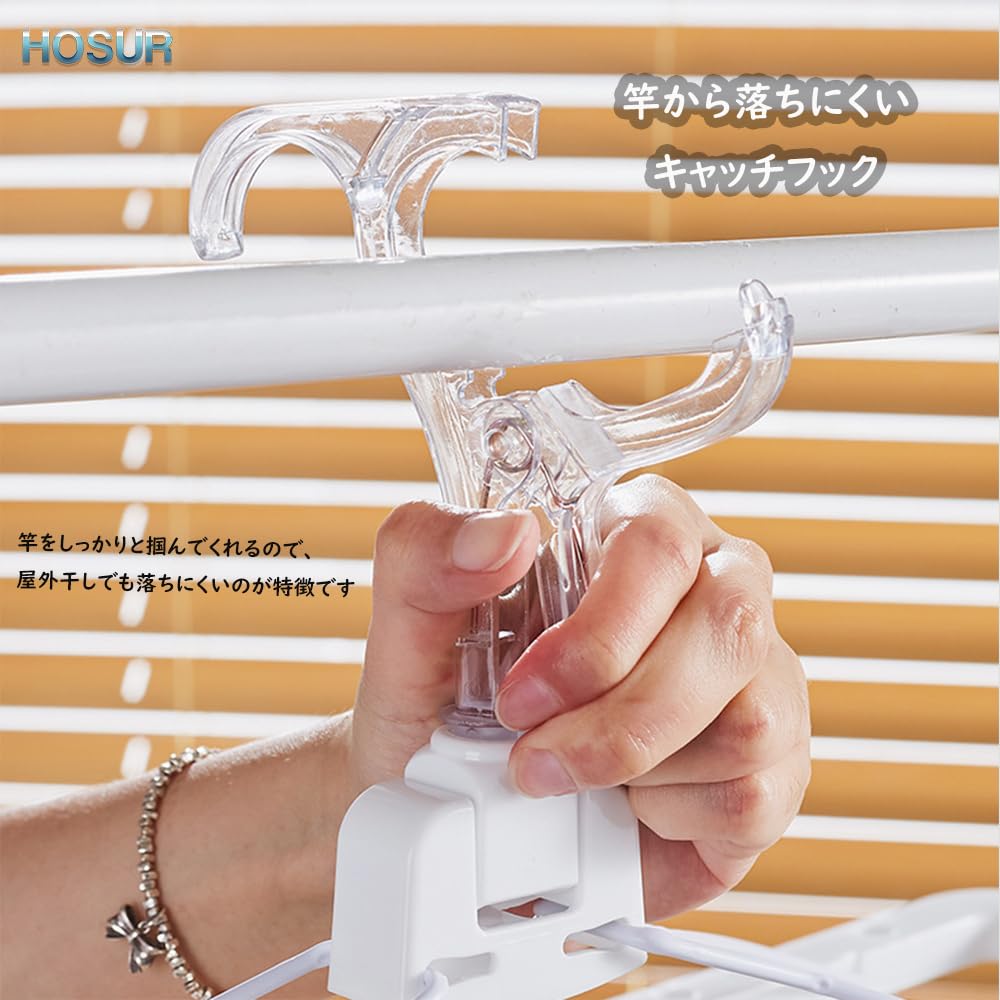 HOSUR Clothes Drying Corner Clothes Hanger with 32 Clothes Gray Rack, Pins, Multi-functional Storage, Foldable, Space-Saving,