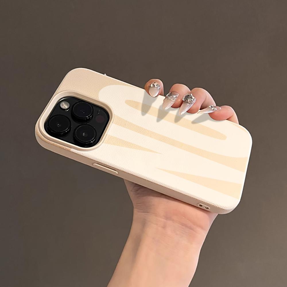 Yes & No Couple Design Case For iPhone 17 Air 16 15 14 13 12 11 Pro Max Plus X Litchi Texture Soft Shockproof Protective Cover