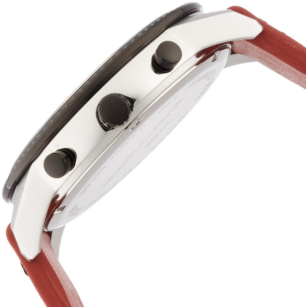 Zegarek Angel Clover Ridge Czerwona Tarcza Stal Nierdzewna Kwarcowy 44MM Regularna Gwarancja [Angel Clover] RD44BRE-RE Męski