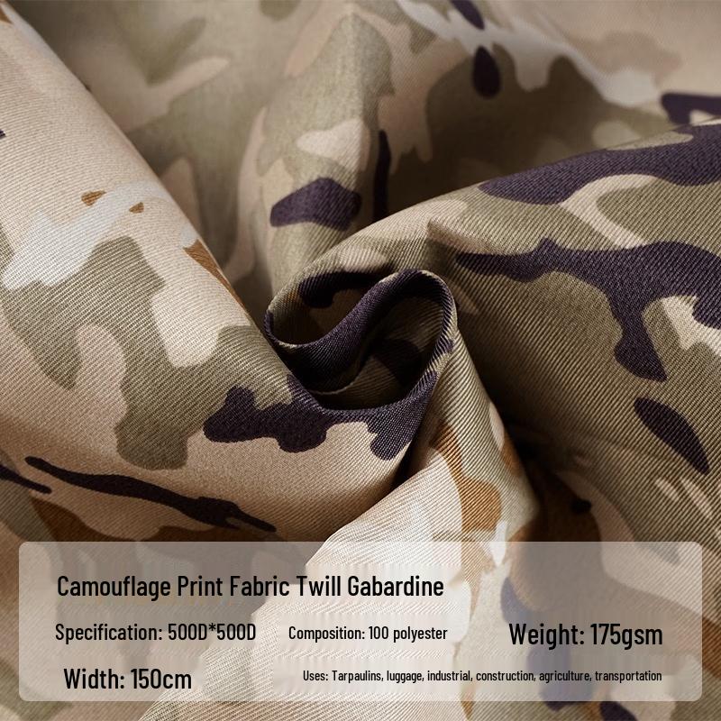 Camouflage Print Polyester Twill Table Cover One Size