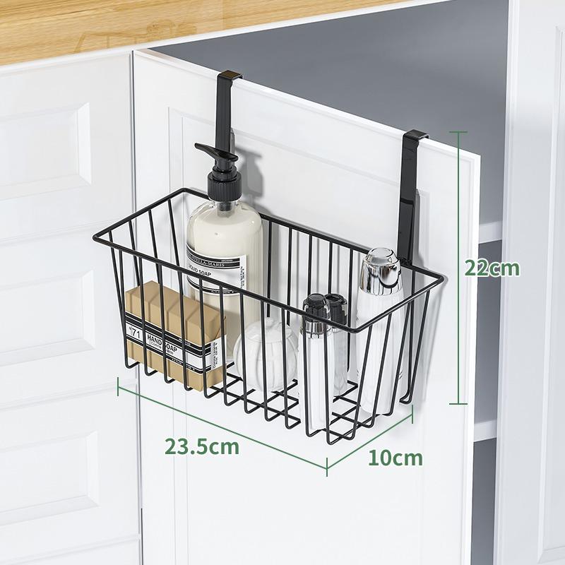 

Настенный органайзер для хранения на дверце шкафа, подвесная корзина для мусора, вешалка для ванной комнаты, кухни, держатель для кладовой, металлическая стойка