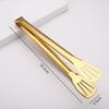 Stainless Steel Anti-Slip Food Clamp Kitchen Utensils Buffet Cooking Tool Bread Clip Accessories for Desserts Salads Barbecue