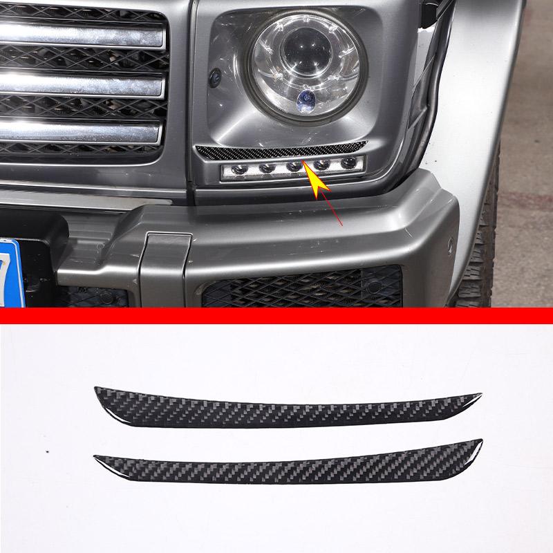 Soft carbon For Mercedes Benz G class W463 2013-18 Car Air Outlet Door Handle Trim sticker Inner & Outer Decoration Accessories