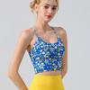 With Chest Pad Foreign Trade Cross-Border European and American Fashion Sports Fitness Quick-Drying Yoga Cami Yoga Clothes Set Summer