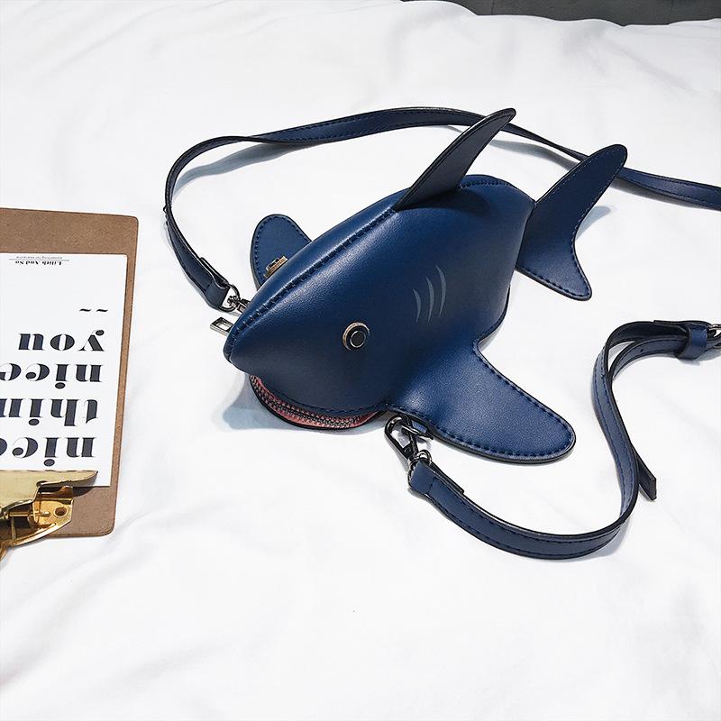 Funny small bag female 2025 trendy Korean version ins women's bag mini messenger shark bag personalized niche fairy bag