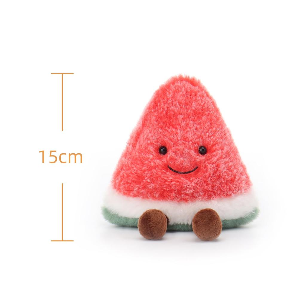 Apricot Lamb Fresh Watermelon Plush Soft and Fluffy Fresh Watermelon for Boys and 15cm Toy, Cute, Girls,