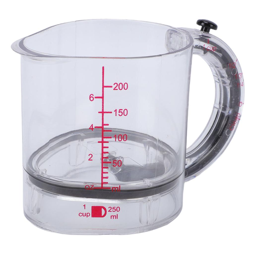 Adjustable Measuring Cup Multifunctional Measuring Cup with Scraper Base Dishwasher Safe for 1 4 To 1 Cup