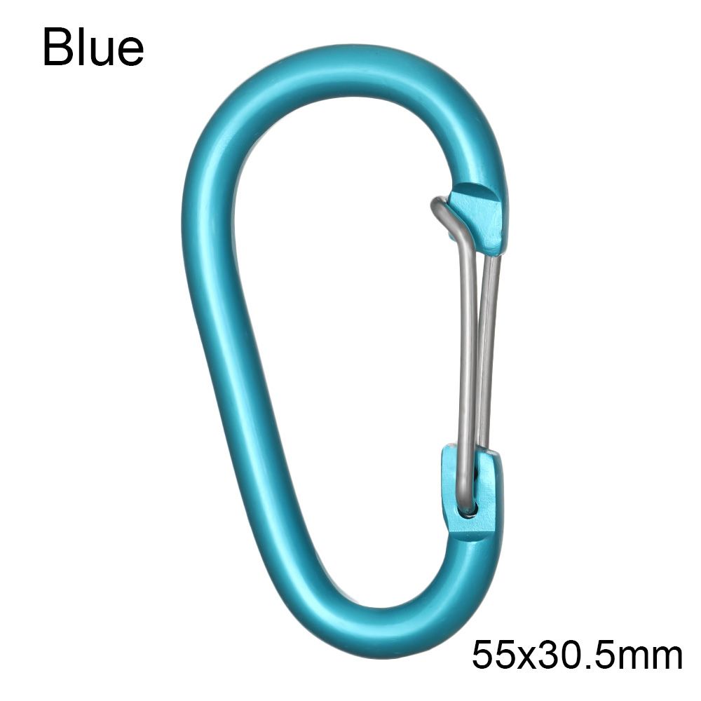 Outdoor Sports Equipment Safety Buckle Keychain Alloy Carabiner Climbing Button Camping Hiking Hook