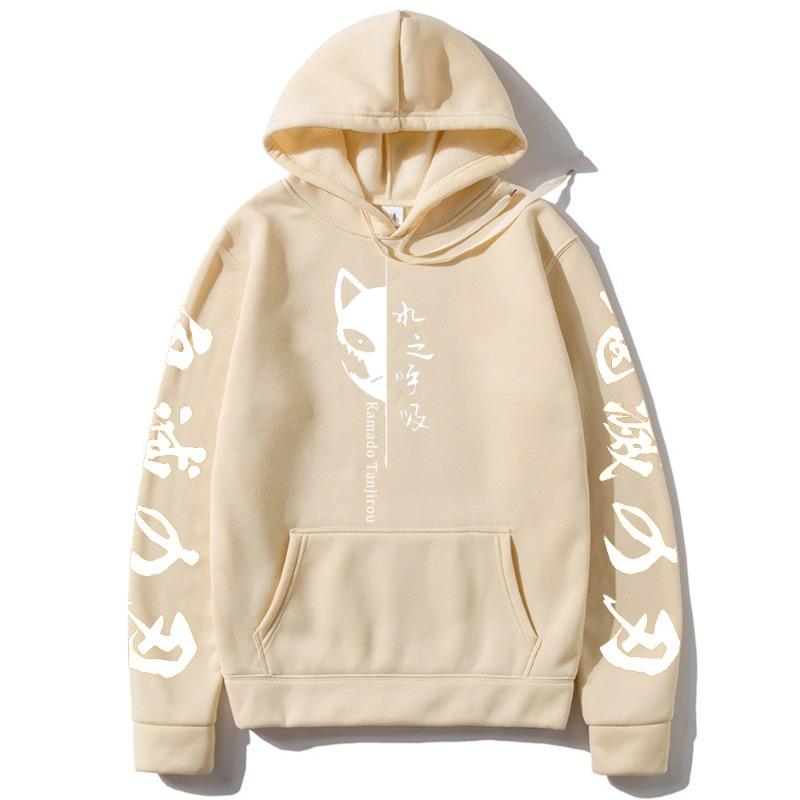 Kamado Tanjirou Japansk Animasjon Hettegenser Menn Kvinner Harajuku Pullover Street Wear Unisex Fôret Genser
