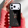 Dobermann Hund Handyhülle für iPhone 17 16 15 14 13 Pro Max Rückabdeckung für 12 11 Pro Hülle