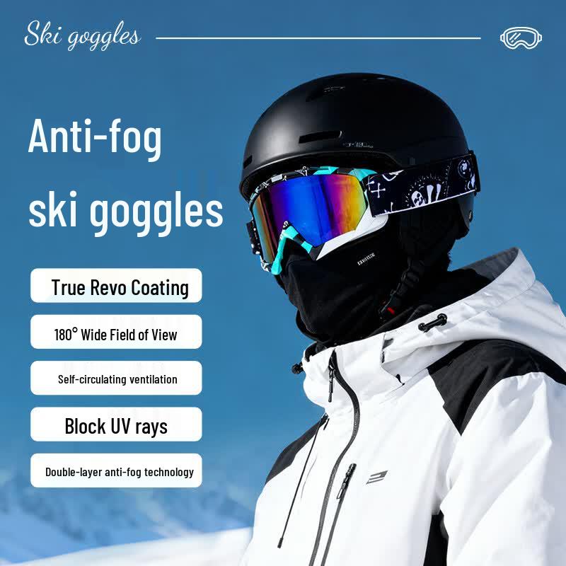 Angelamiao Anti-Fog Outdoor Sports Goggles One Size