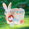 Rabbit Flower Pot Succulent Planter Garden Pots Animal Shaped Cartoon Planter Pots Decorative Flower Pot Art Decorations