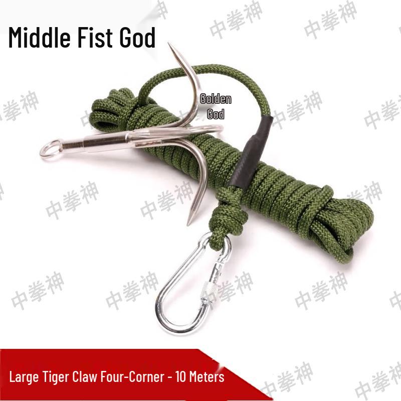 Heavy-Duty Stainless Steel Grappling Hook