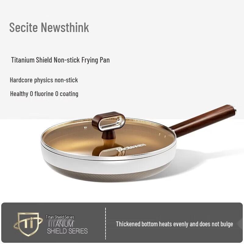 XST-2851 28cm Stainless Steel Frying Pan with Lid