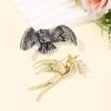 Elegant Owl Brooch Hypoallergenic Alloy Jewelry For Casual Outings And Professional Attire
